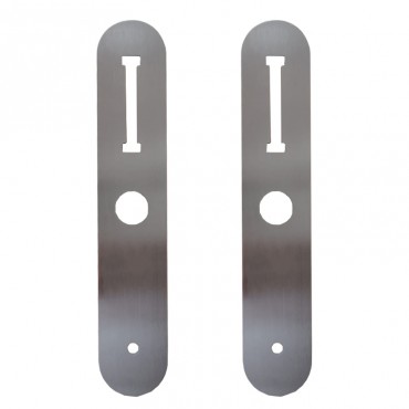Abdeckplatte für Monaco-Griff, silber