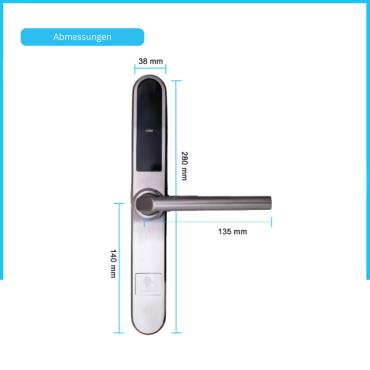 Genf Smart-Türgriff silber