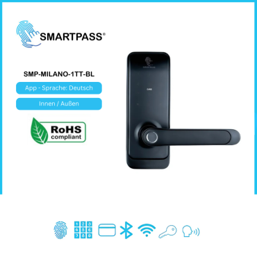 Milano Smart-Türgriff schwarz