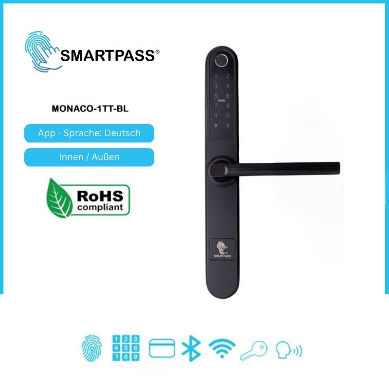 Monaco Smart-Türgriff schwarz