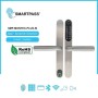MONTE CARLO PLUS SILBER – Intelligentes Türschloss mit Fingerabdruck, Bluetooth, WLAN, PIN-Code, RFID-Karte und Schlüssel