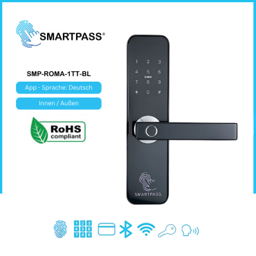 Roma Smart-Türgriff schwarz