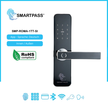 Roma Smart-Türgriff silber