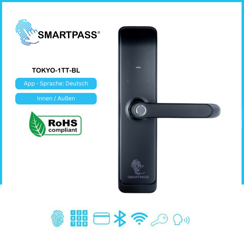 Tokyo Smart-Türgriff schwarz